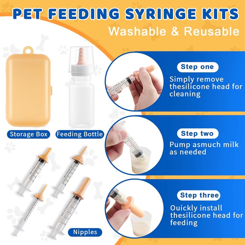 ZONEXCHIC 52pcs Puppy Whelping Supplies,Whelping kit,Puppies Birth,Kitten Dog Supplies,Puppy kit,Bottle Feeding kit for Newborn Puppy, Puppy Whelping Collars,Tube,Cord Clamps,Gloves,Digital Thermometer Scale - Image 3